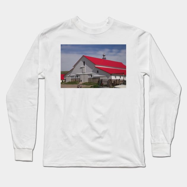 52617 barn Long Sleeve T-Shirt by pcfyi